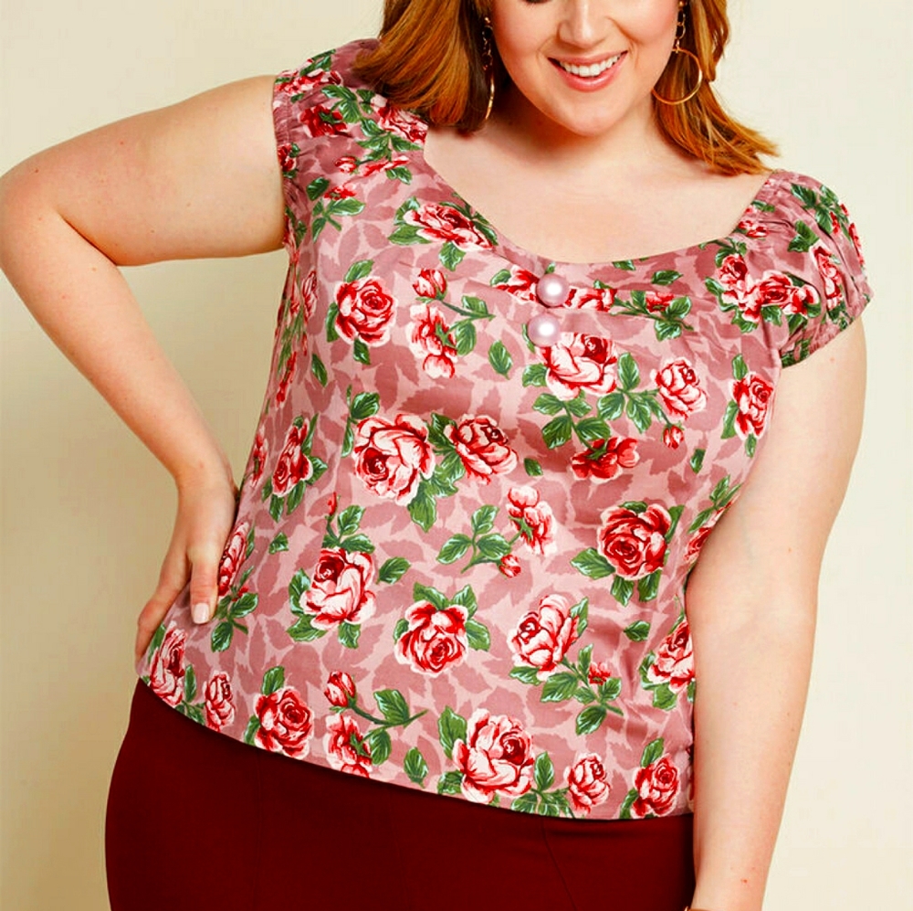 Cute Feminine Rosy Top